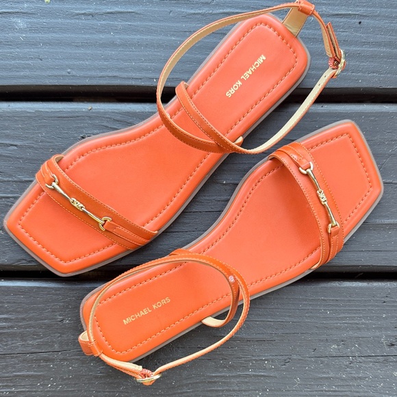Michael Kors Women's Sandals in Vibrant Orange - Picture 1 of 6